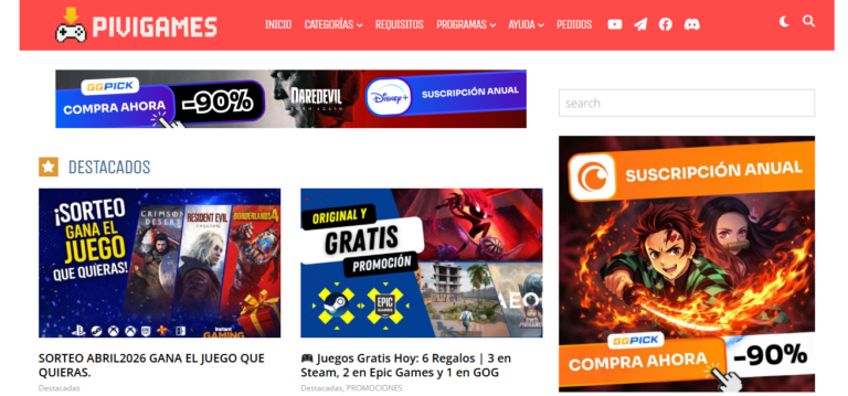 Pivigames plataforma digital para explorar videojuegos ilimitados